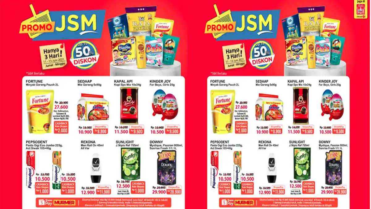 KATALOG PROMO JSM ALFAMART 11 - 13 Juni 2021, Diskon Minyak Goreng Deterjen hingga Susu