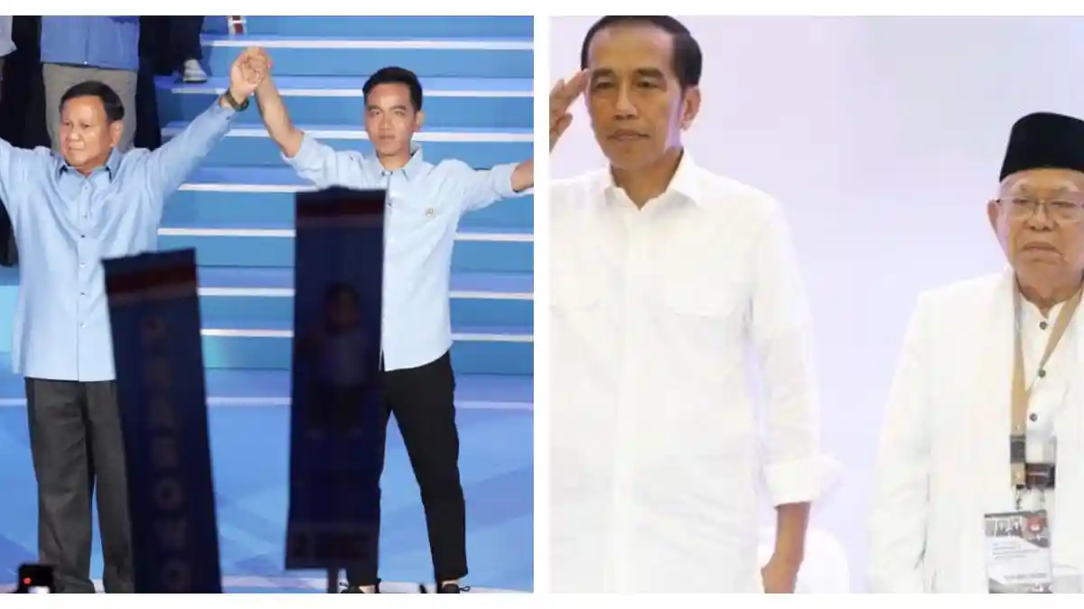 Kinerja Prabowo-Gibran dan Jokowi-Ma'ruf Amin Setahun Pertama Versi Survei, Siapa Terbaik?