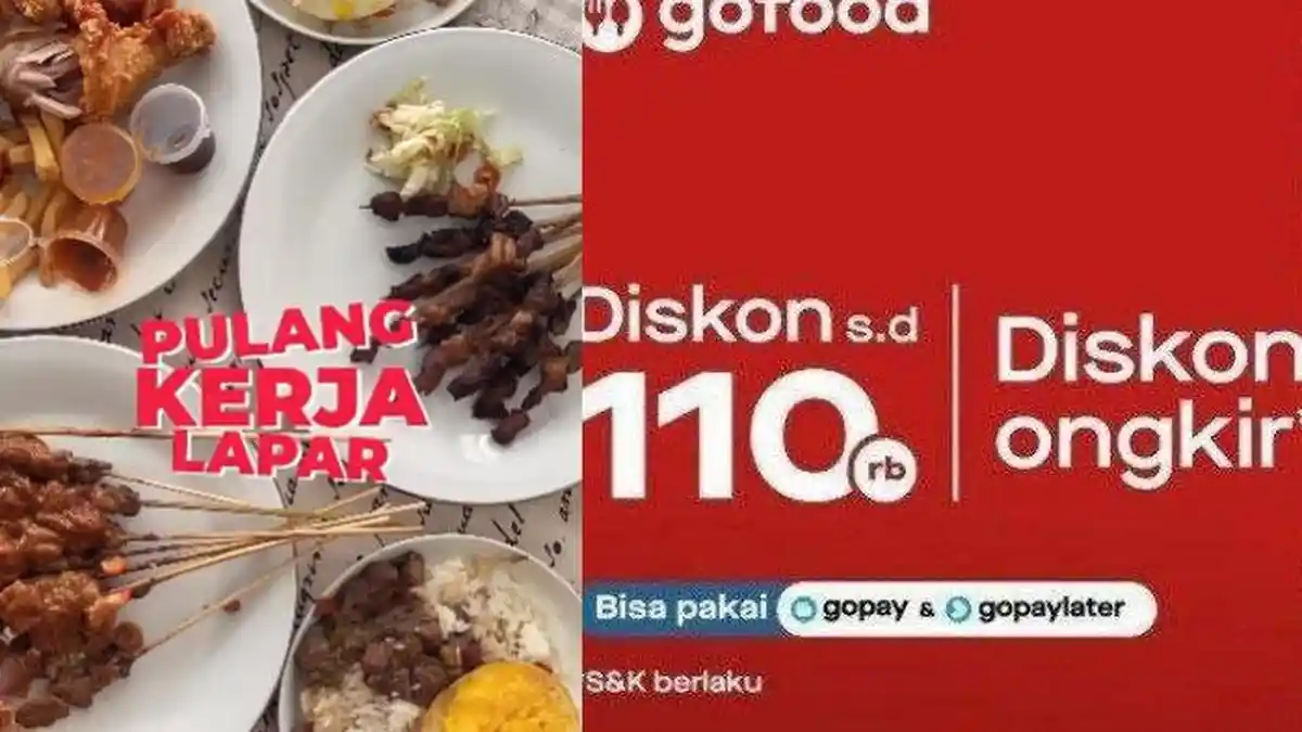 Kode Promo GoFood Hari Ini 2 Juli 2023, Diskon Rp110 ribu, Cashback Rp 60 ribu di Awal Bulan