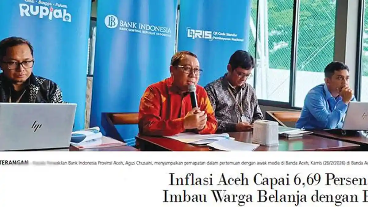 Inflasi Aceh Capai 6,69 Persen, BI Imbau Warga Belanja dengan Bijak