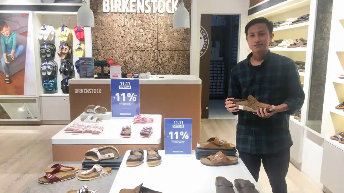 Brand Sandal Jerman 'Birkenstock' Tawarkan Promo Diskon 11 Persen di Grand Mall