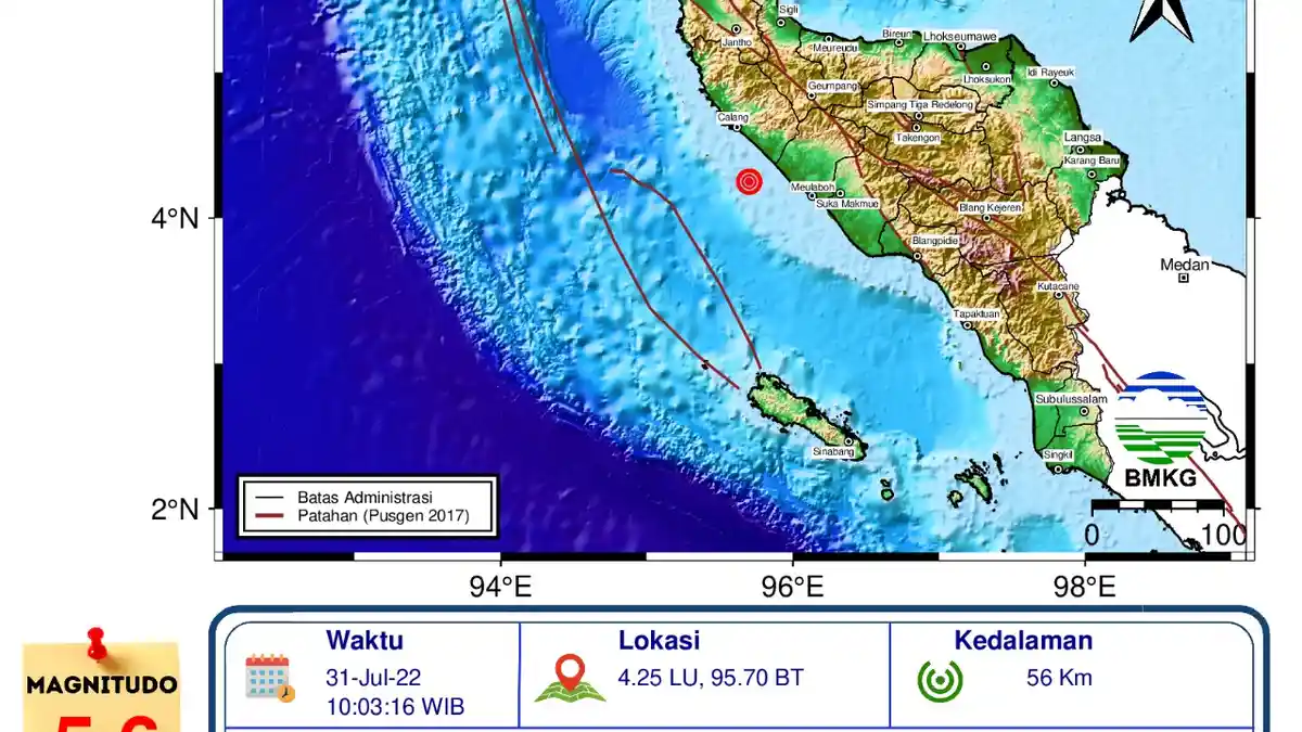 Gempa 5,6 Skala Richter, Warga Akui Rasakan Getaran Cukup Kuat