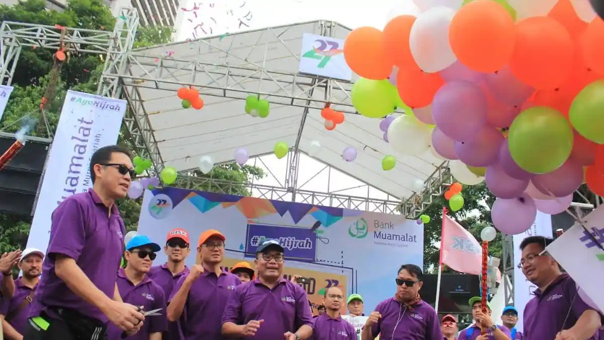 Sambut Milad Ke-27, Bank Muamalat Gelar Fun Walk