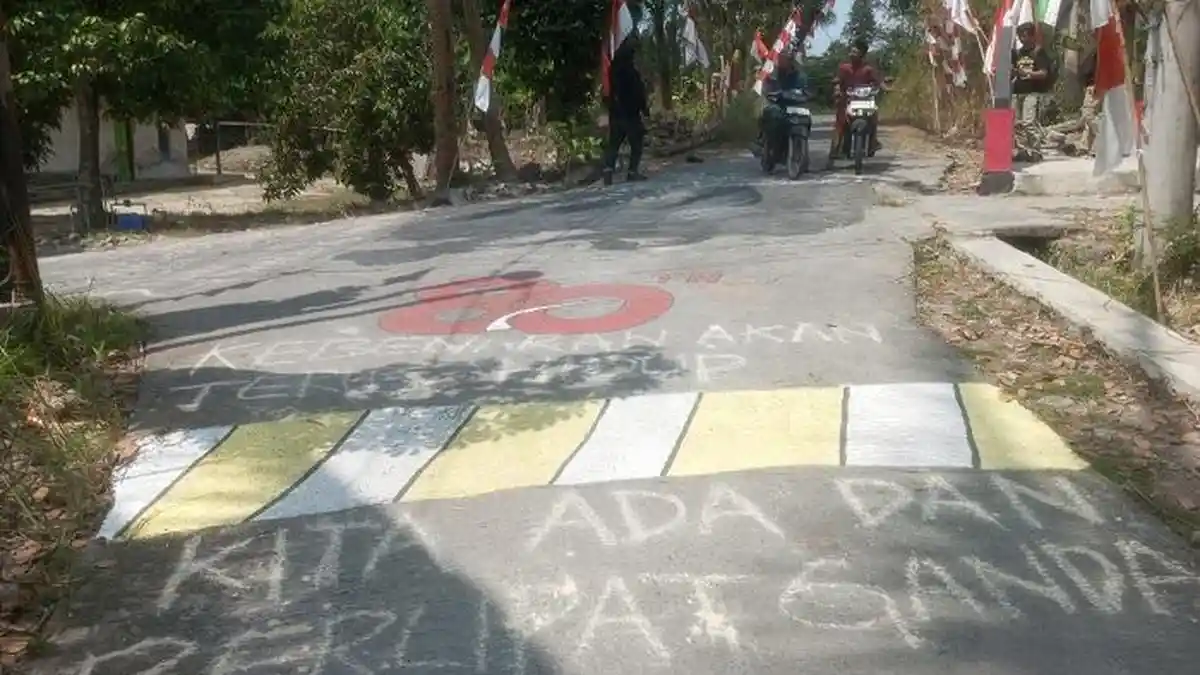 Mural One Piece di Temuwuh Kidul Dihapus, Kini Berganti Graffiti Kekecewaan