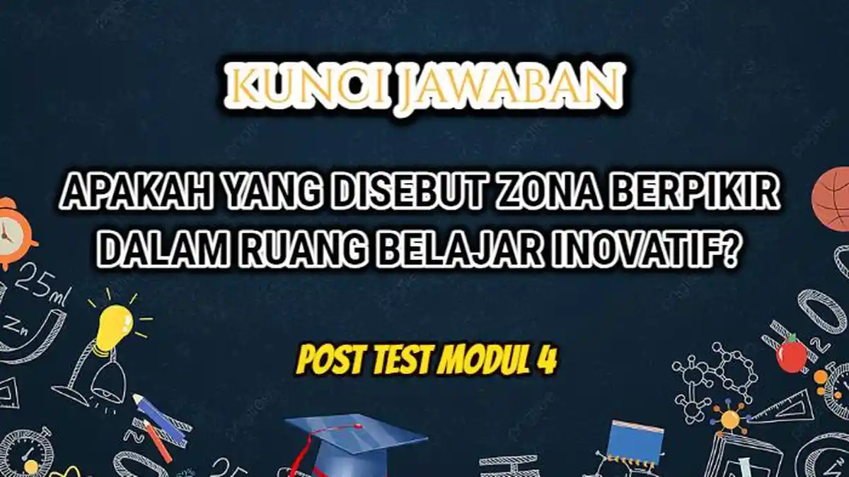 Jelaskan Apa yang Disebut Zona Berpikir dalam Ruang Belajar Inovatif? Ini Jawaban Post Test Modul 4