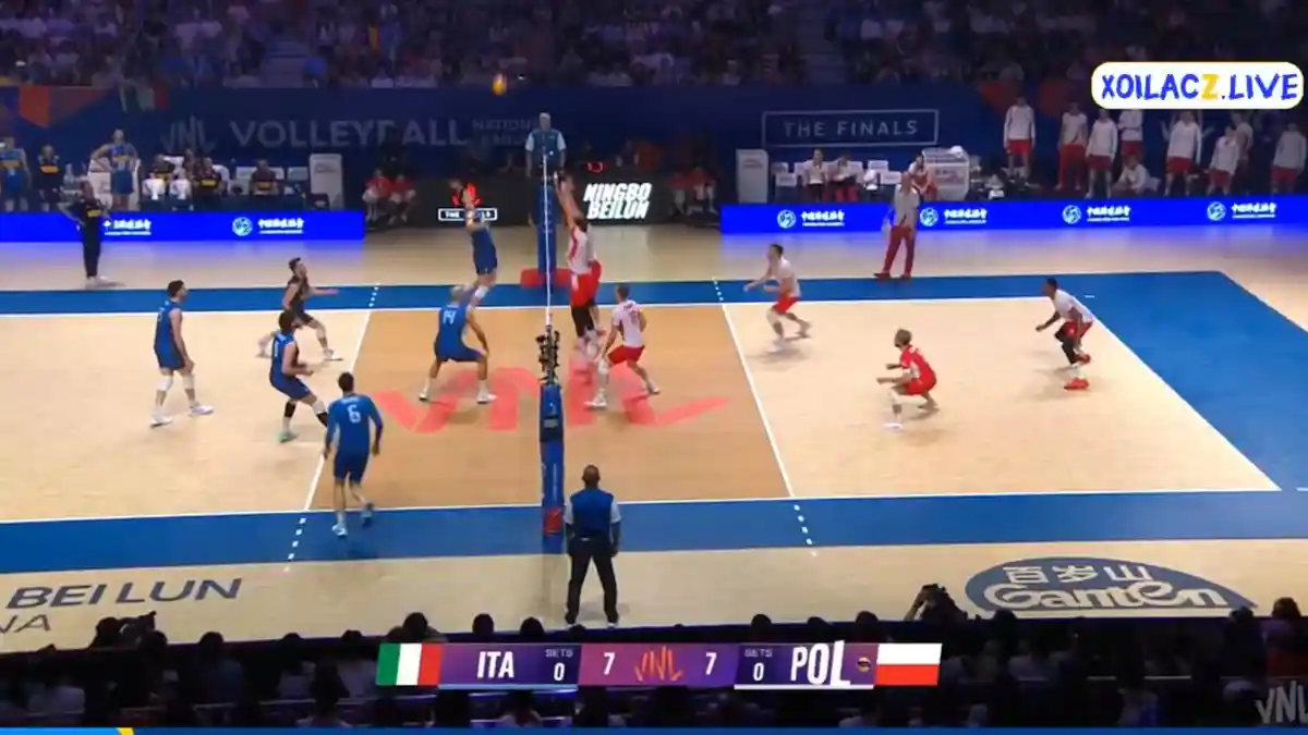Resmi Bergulir, Polandia vs Italia Sama Kuat di Awal Game 1 Final VNL 2025