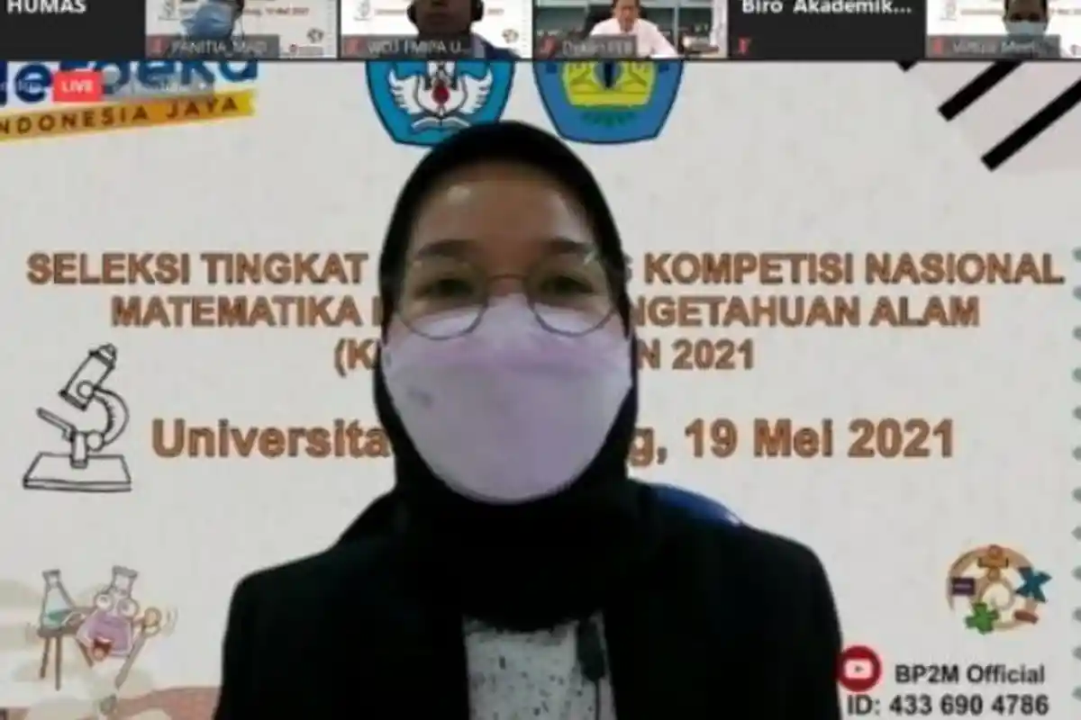169 Peserta Mahasiswa Unila Berkompetisi pada Ajang KN MIPA PT 2021