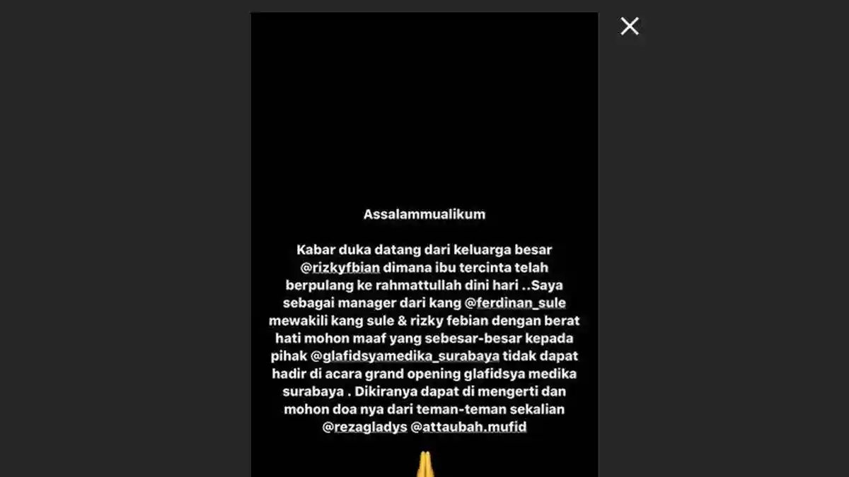Lina Dikabarkan Meninggal Dunia, Instagram Sule Banjir Komentar Ucapan Duka
