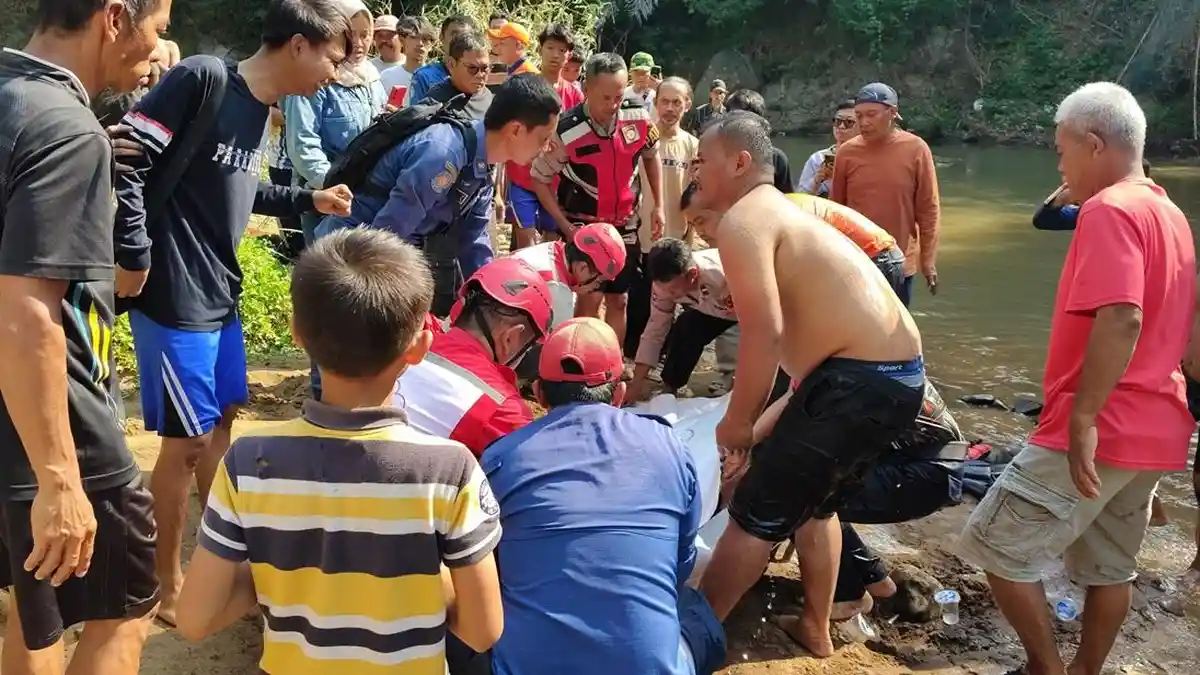 Pelajar SMPN 5 Sumedang Tewas Tenggelam di Sungai Cipeles, Berawal dari Berenang dengan Teman - Tribunjabar.id