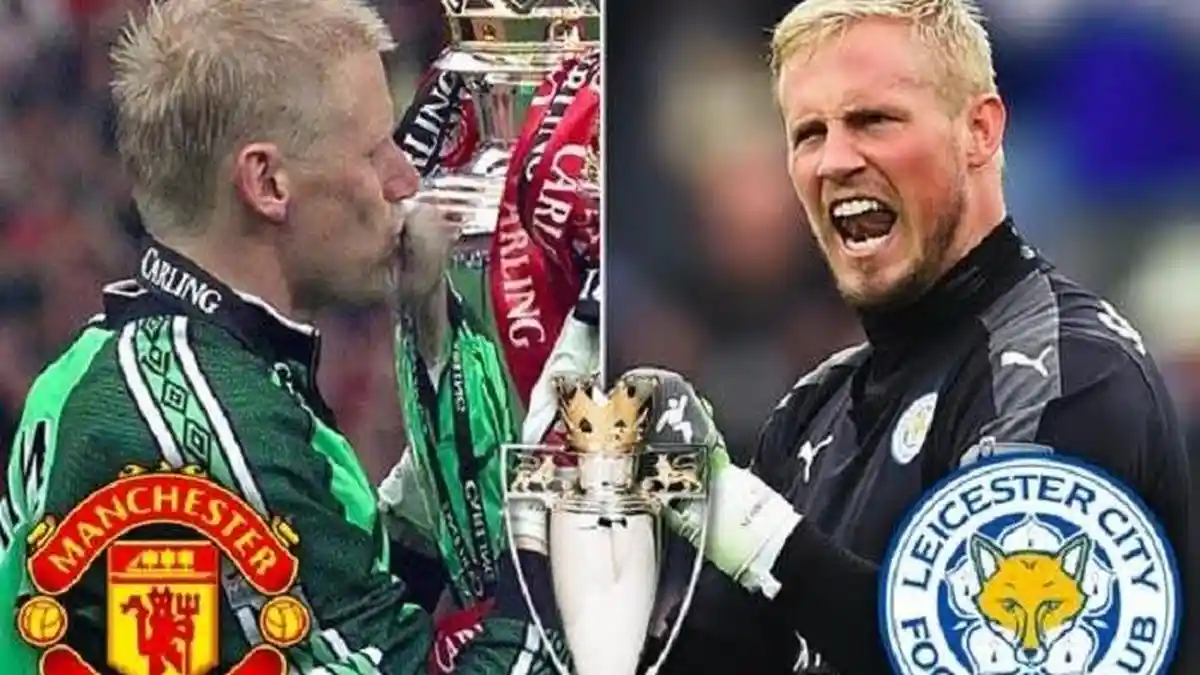 Tiga Schmeichel di Perayaan Juara Leicester City