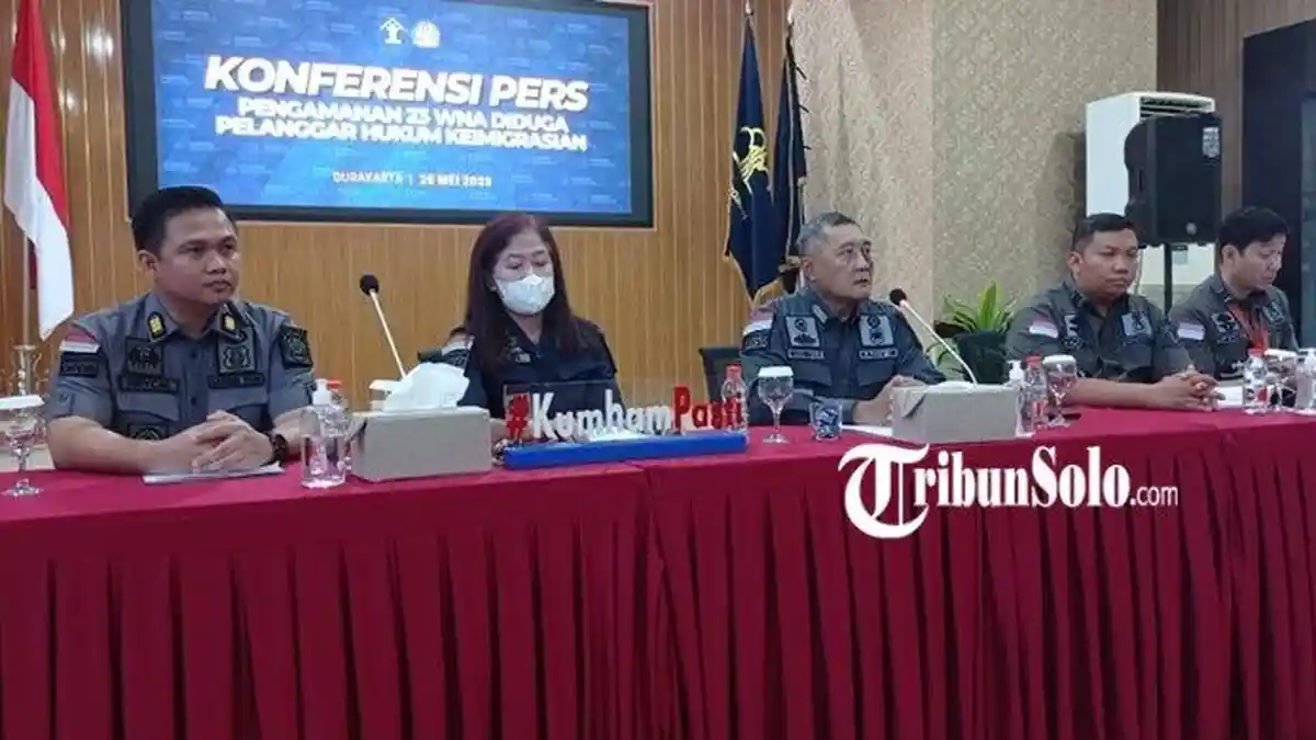 Imigrasi Solo Amankan 23 WNA dari Taiwan dan Tiongkok, Terbukti Tak Memiliki Dokumen Identitas