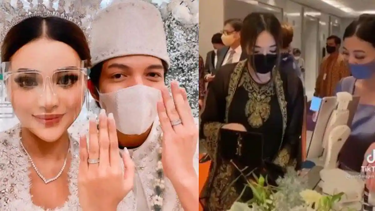 Terekam Cara Tamu Pernikahan Aurel dan Atta Beri Amplop Sumbangan, Terlihat Saat Gisel Datang