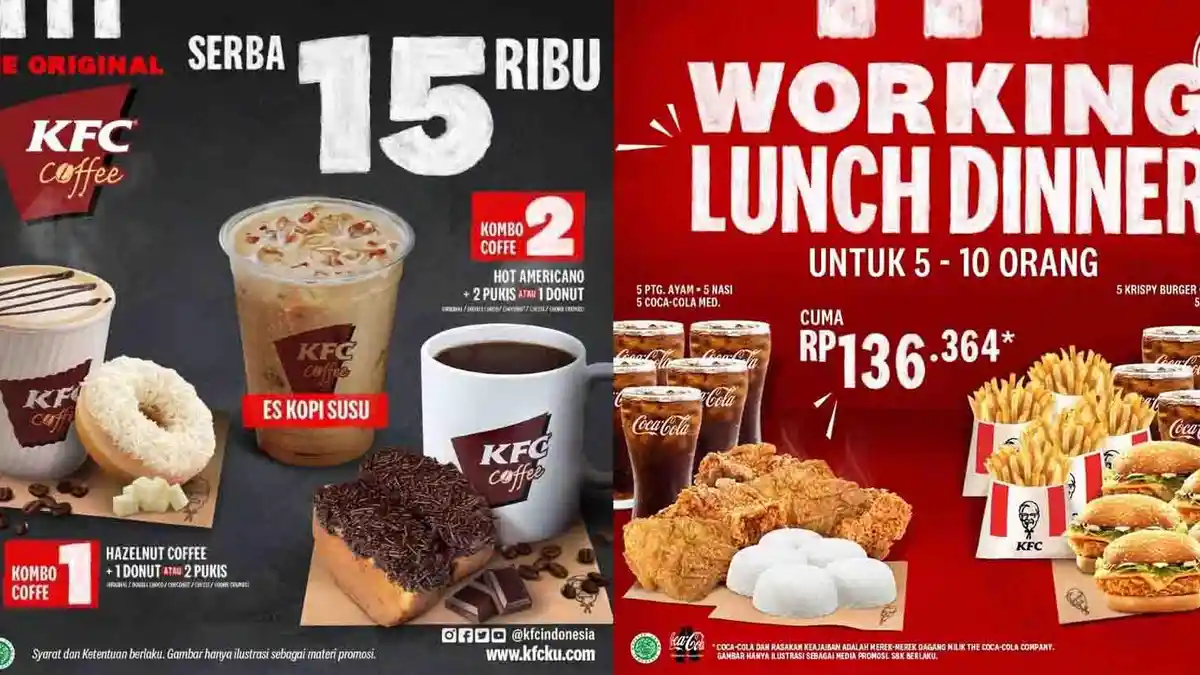 Ramadhan Hemat, Promo KFC Hari Ini Sabtu 16 April 2022, KFC Coffee Combo Serba Rp 5 RIbuan