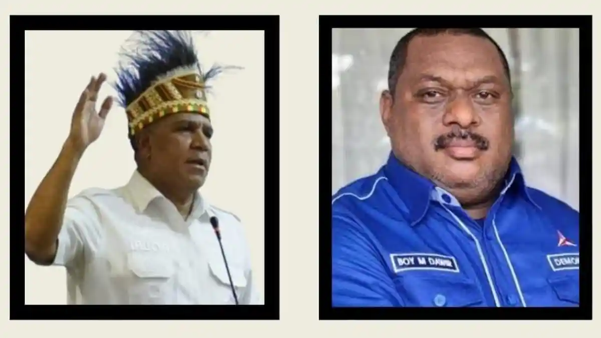 Duet Paulus Waterpauw dan Boy Markus Dawir Mengemuka di Pilgub Papua, Posternya Beredar