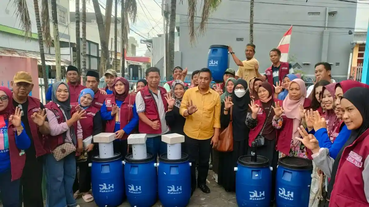 ‎Lurah Rappokalling Tekan Sampah Organik, 39 RT Diberi Komposter, 5 RW Terima Biopori