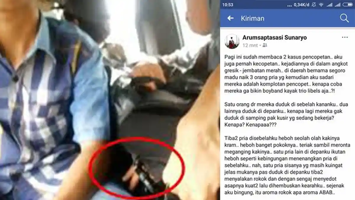 Bak FTV, Pengalaman Korban Pencopetan Ini Endingnya Bikin Ngakak