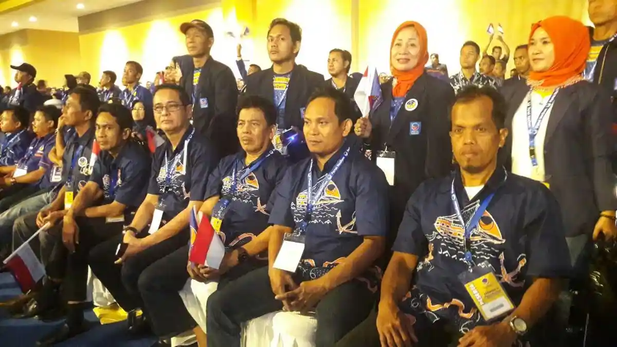 Hadiri Rakernas di Jakarta, Ini Janji Ketua Nasdem Sidrap untuk Jokowi