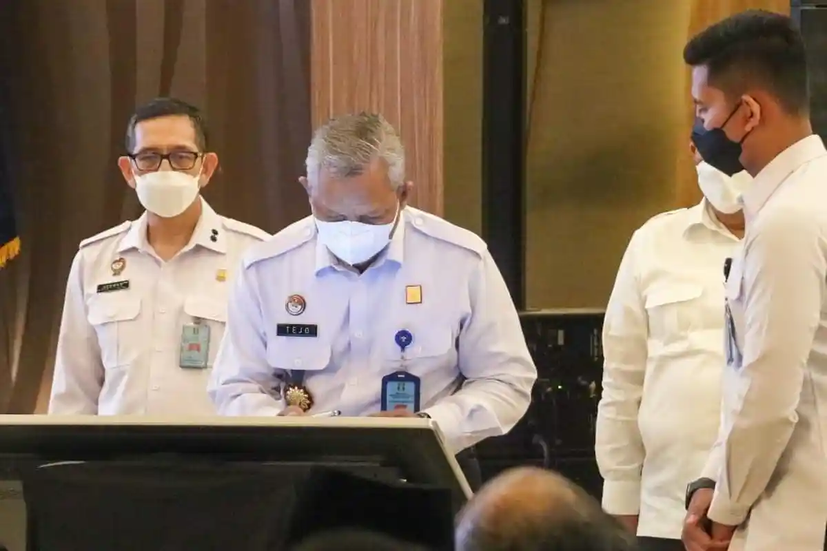 Kepala Kemenkumham Banten Tanda Tangani Komitmen Anti Korupsi di Hadapan Menkumham