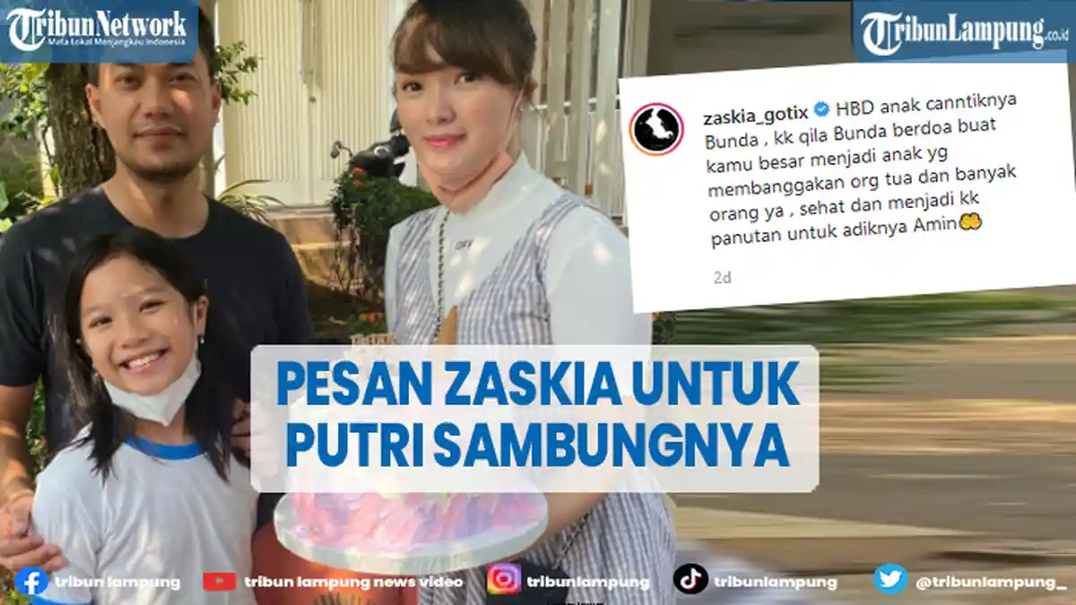 Zaskia Gotik Beri Pesan ke Anak Sambungnya yang Ultah