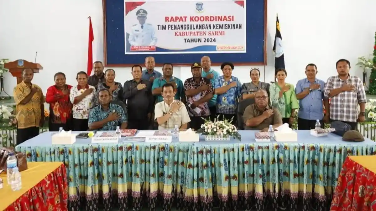 Pesan Pj Bupati Sarmi saat Rakor Penanggulangan Kemiskinan: Program Harus Tepat Sasaran