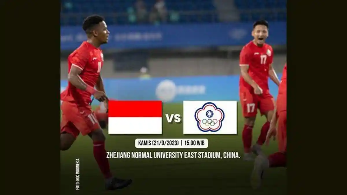 LIVE Streaming Timnas U24 Indonesia vs Taiwan Asian Games 2023, Berikut 3 Pemain Kunci Garuda