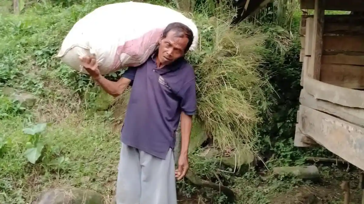 Sakim, Buruh Ternak di Desa Kaduela Kuningan Dapat Uang Rp 5 Juta Dari KDM