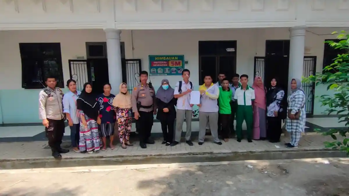 Polisi Turun Tangan Damaikan Perkelahian Antarpelajar di SMK N 4 Tebing Tinggi