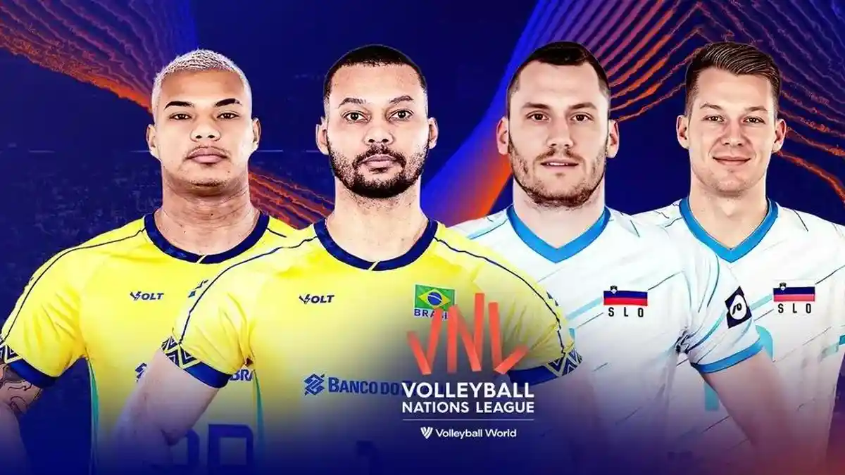 Live 14.00 WIB! Ini Link Streaming Brasil vs Slovenia, Laga Perebutan Juara 3 VNL 2025 Putra