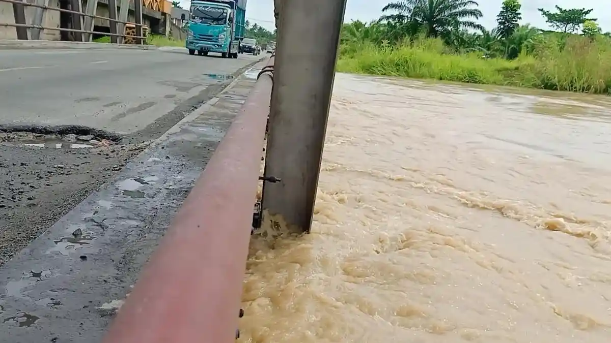 Sungai Dalu-dalu di Batubara Mulai Meluap, Pemerintah Desa Khawatir Tanggul Jebol