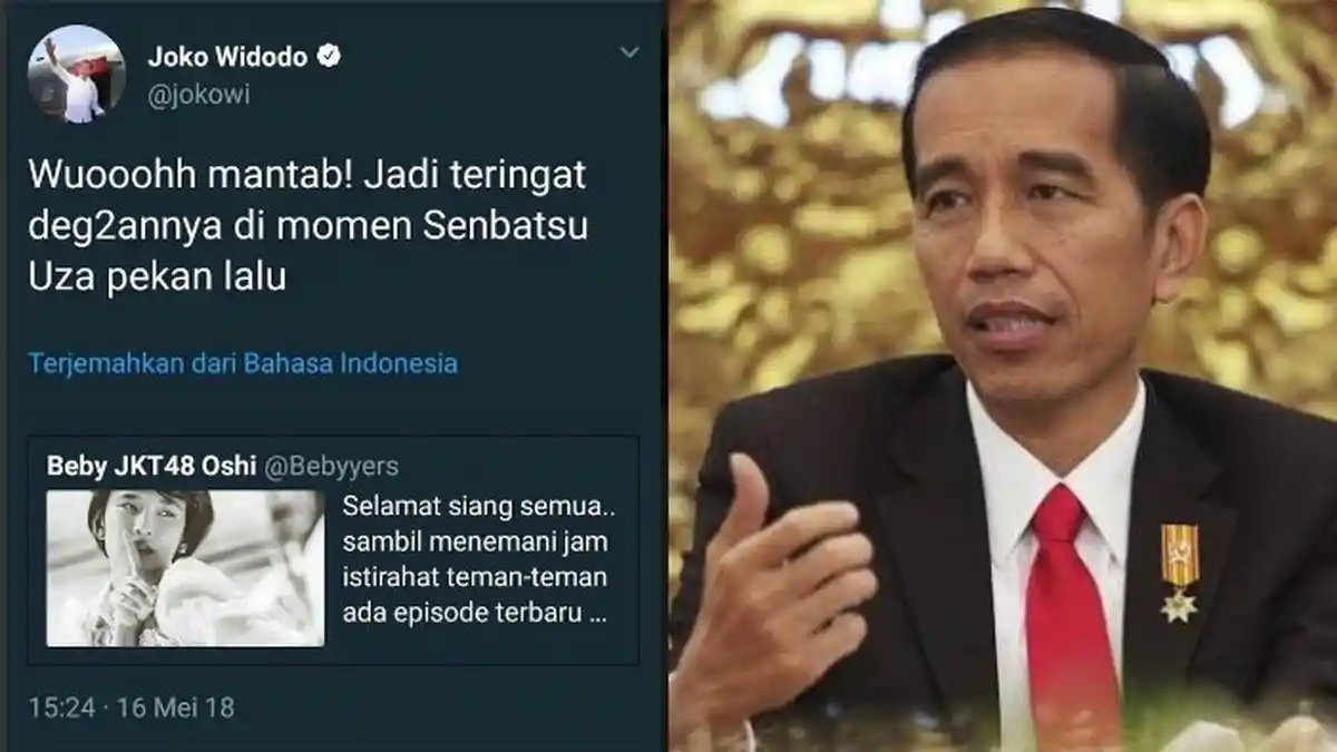 Gara-gara Senbatsu Uza, Admin Akun Twitter Presiden Jokowi Dibebas Tugaskan, Jagat Maya Heboh!