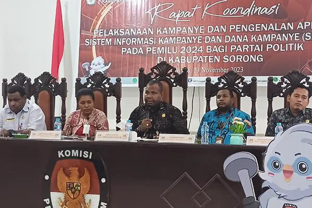 Jelang Masa Kampanye, KPU Kabupaten Sorong Tetapkan 15 Lokasi Pemasangan APK