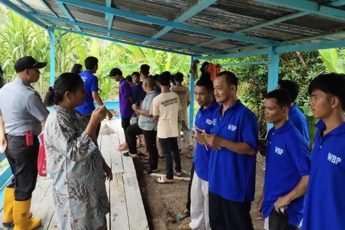 Antusias 32 Warga Binaan Lapas Kuala Tungkal Ikuti Kolaborasi dan Praktek di Sarana Asimilasi