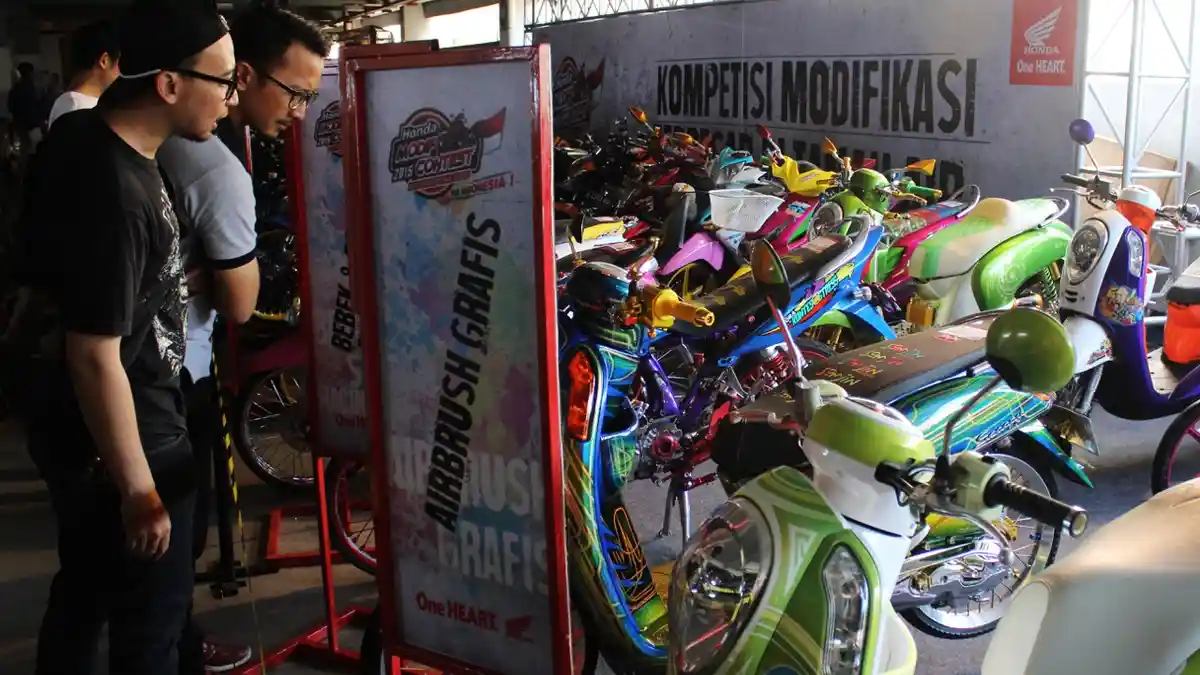 Meriahnya Ajang Honda Modif Contest di Kota Cirebon