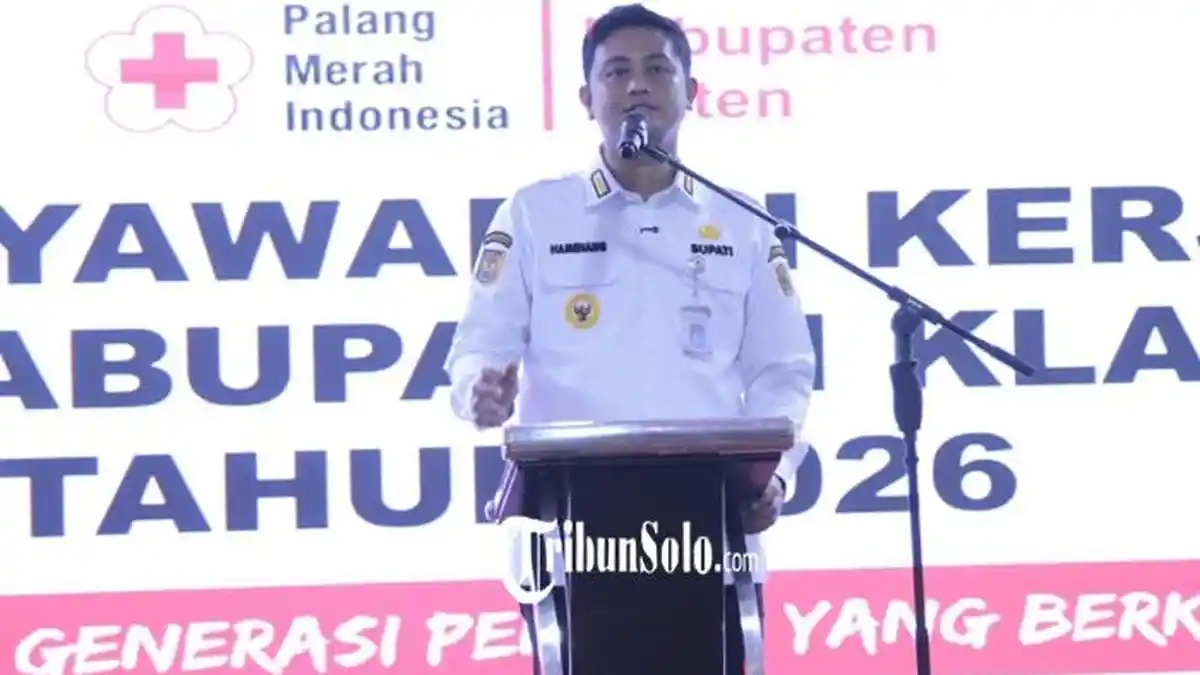 Musyawarah Kerja PMI Klaten, Bupati Hamenang Puji PMI : Garda Terdepan yang Penuh Empati
