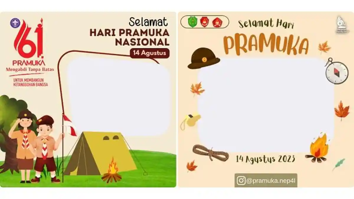 50 Link Twibbon Hari Pramuka 14 Agustus 2023 dan Cara Share ke Media Sosial