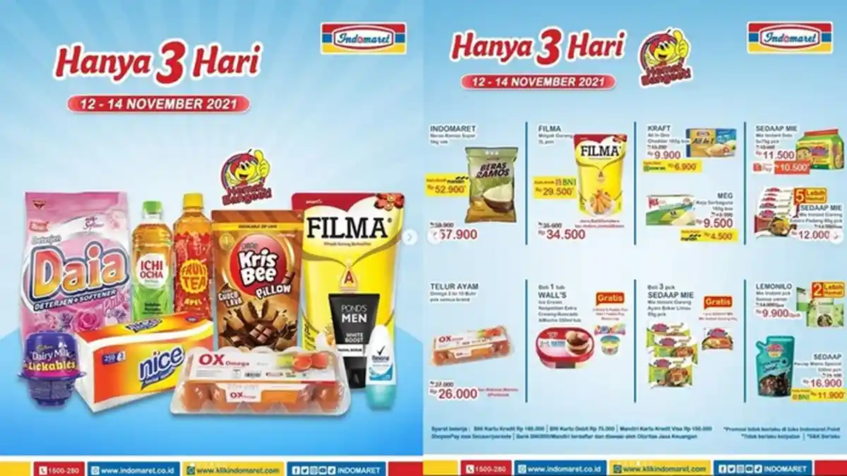 Daftar Produk Dijual Murah di Promo JSM Indomaret, Berlaku 3 Hari Begini Cara Dapatkan Promo Ini