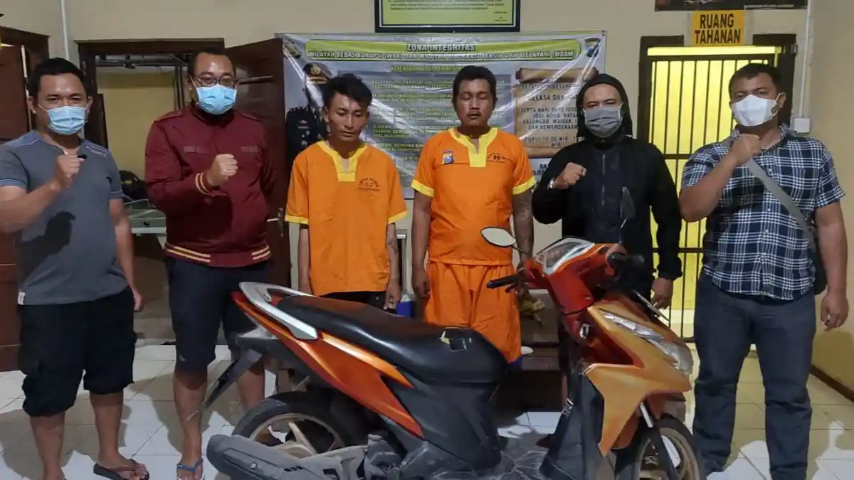 Curi Motor di Acara Tahlilan, Dua Pemuda di Paciran Lamongan Dicokok Polisi