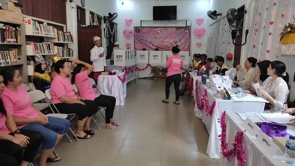 Prabowo-Gibran Unggul di Lapas Perempuan Kerobokan