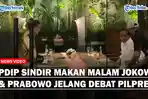 Sindiran PDIP Soal Makan Malam Jokowi - Prabowo Jelang Debat Pilpres, Netralitas Presiden Disinggung