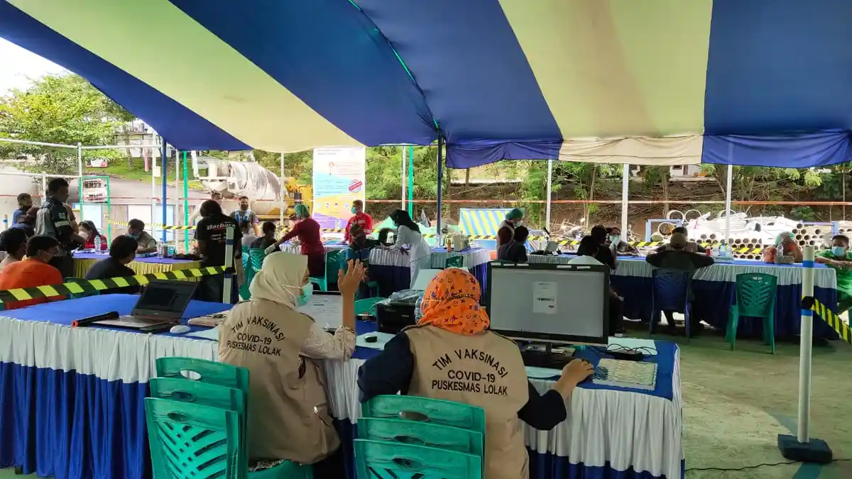 Cegah Penyebaran Covid-19, PT PP Bolmong Wajibkan Tamu yang Datang ke Site Proyek di Rapid Test