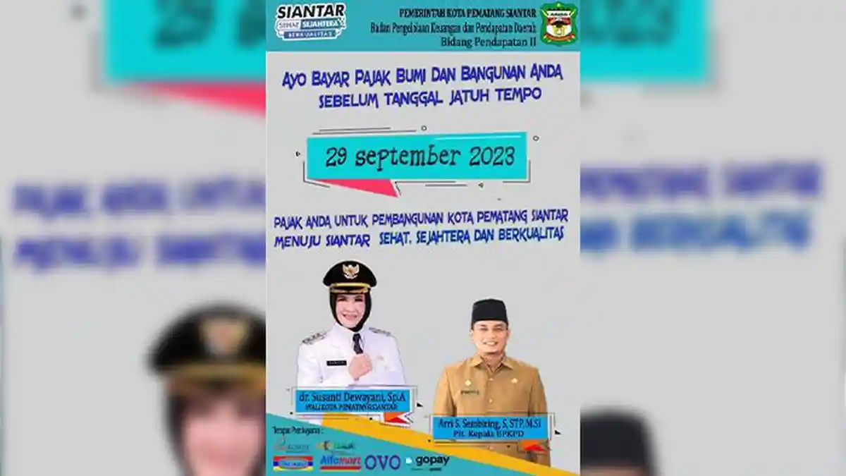 Wali Kota Ajak Masyarakat Ikut Berkontribusi Majukan Siantar dengan Bayar Pajak