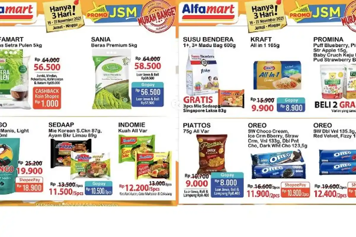Katalog Promo JSM Alfamart 19-21 November Hemat Beras, Kecap, Sabun Mandi, Madu dll
