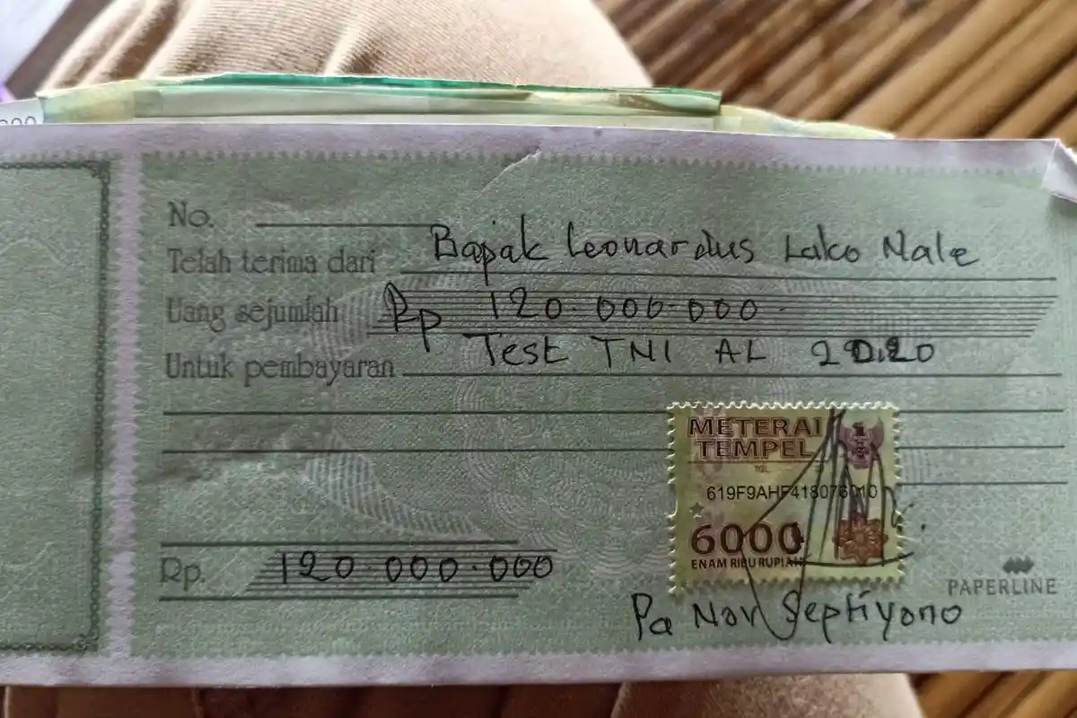 Oknum TNI Lanal Maumere Diduga Tipu Orang Tua Casis Tamtama di Nagekeo, Uang Puluhan Juta Lenyap