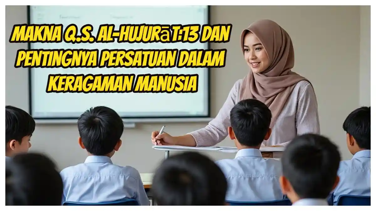 Makna Q.S. Al-Hujurāt:13 dan Pentingnya Persatuan dalam Keragaman Manusia