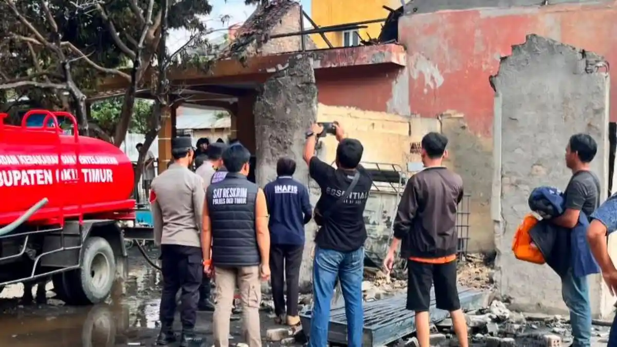 Diduga Ada Aktivitas Penimbunan BBM, Rumah di Kotabaru OKU Timur Sumsel Terbakar - Sripoku.com