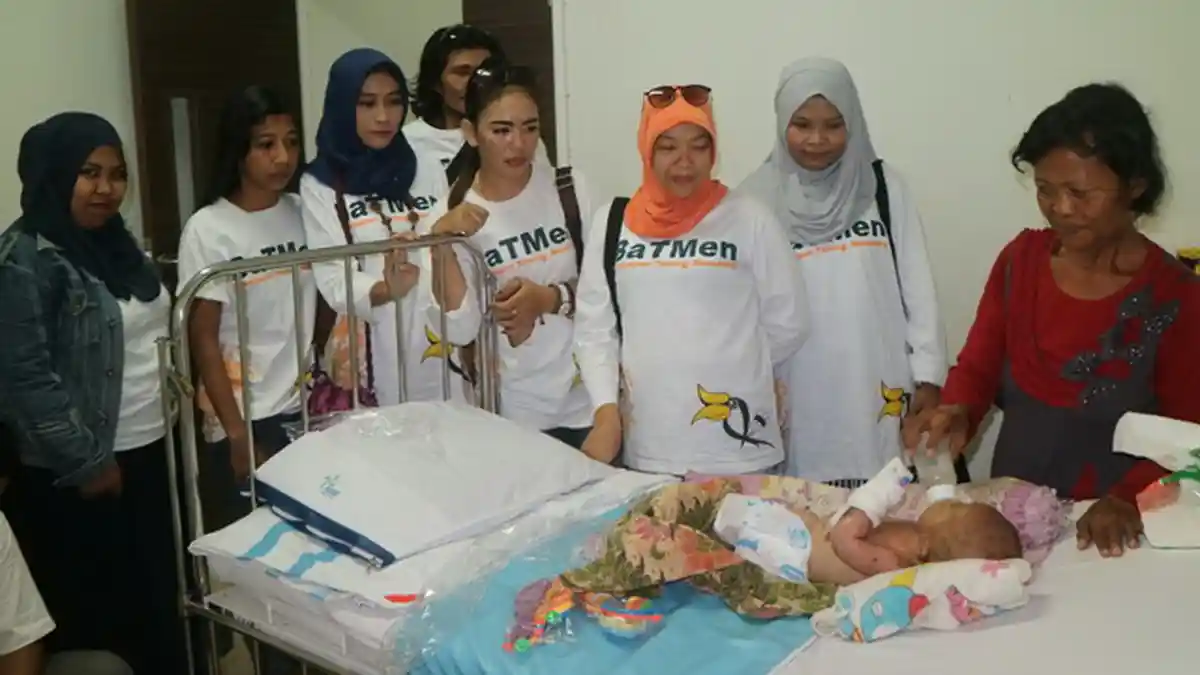 Kunjungi Bayi Penderita Gizi Buruk, Begini Tanggapan BaTMen