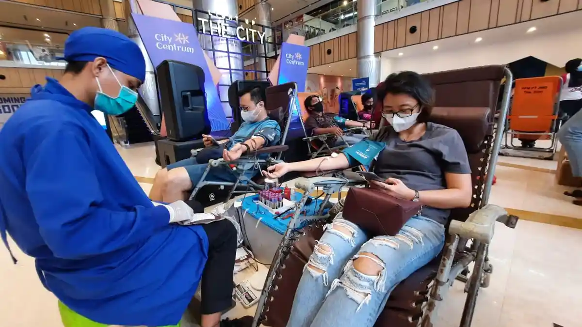 Sambut Hari Donor Darah Sedunia, BDDS dan City Centrum Samarinda Gelar Donor Darah