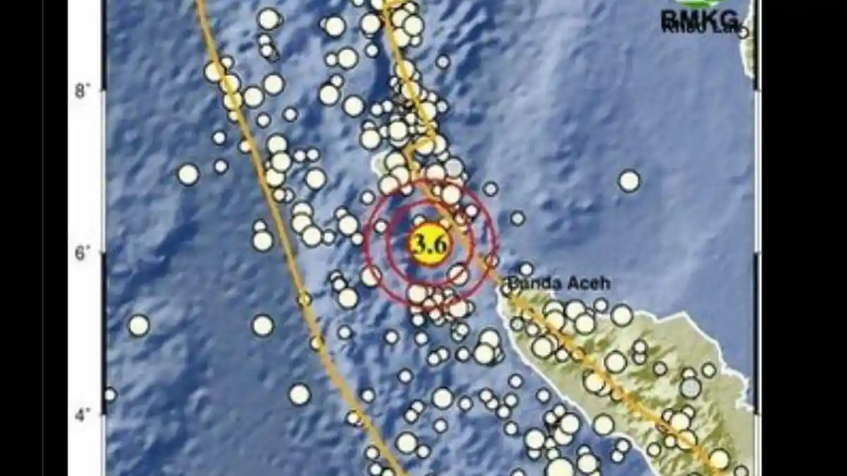 Info BMKG: Gempa Magnitudo 3,6 Terjadi di Barat Laut Kota Sabang Aceh Pagi Ini, Sabtu 4 Juli 2026 - Tribunmanado.co.id