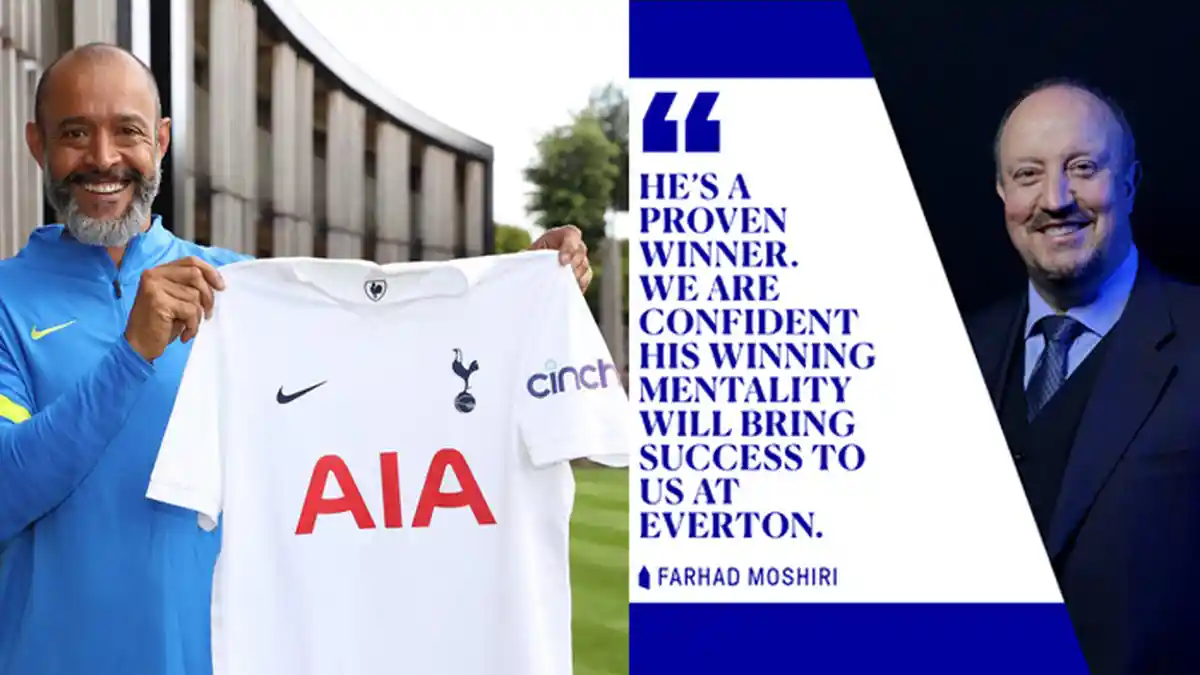 UPDATE Transfer Pelatih Liga Inggris, Everton Pilih Rafael Benitez, Tottenham Hotspur Tunjuk Nuno
