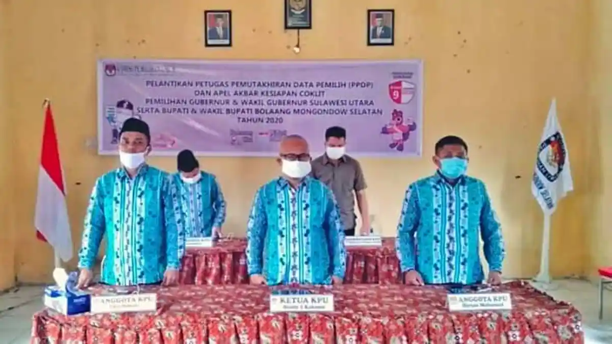 KPU Bolsel Lantik 148 PPDP, Kakunsi: Kami Pastikan Semuanya Bebas dari Corona